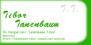 tibor tanenbaum business card